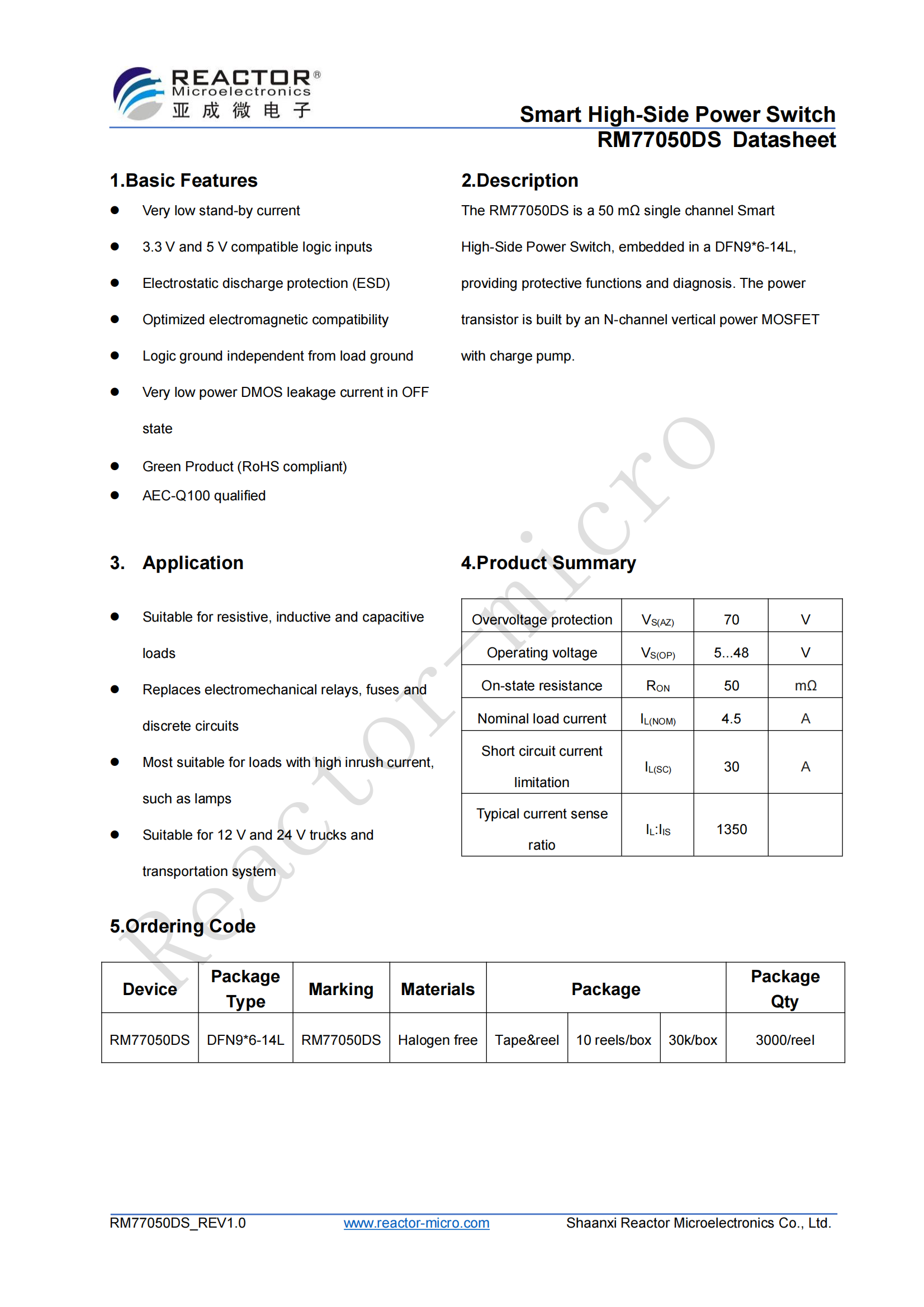 RM77050DS Datasheet_V1